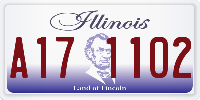 IL license plate A171102