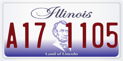 IL license plate A171105
