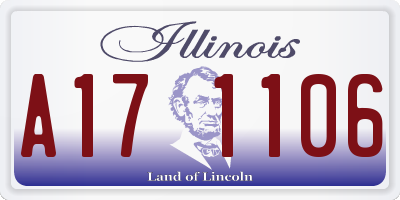 IL license plate A171106