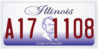 IL license plate A171108