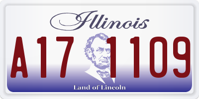 IL license plate A171109