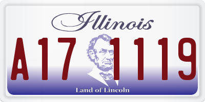 IL license plate A171119