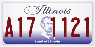IL license plate A171121