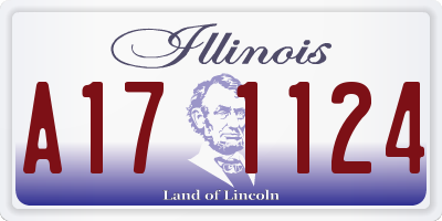 IL license plate A171124