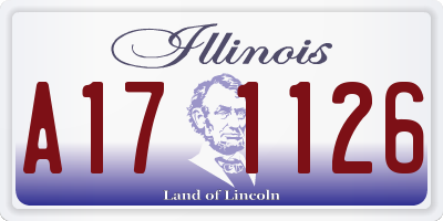 IL license plate A171126