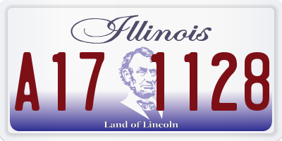 IL license plate A171128