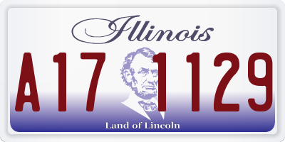 IL license plate A171129