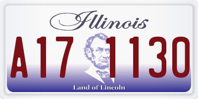 IL license plate A171130