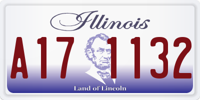 IL license plate A171132