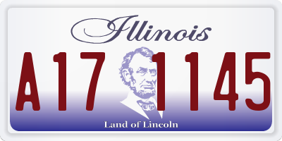IL license plate A171145