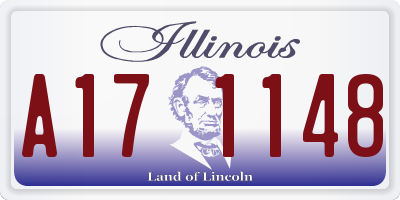 IL license plate A171148