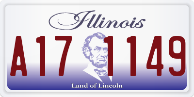 IL license plate A171149