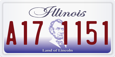IL license plate A171151