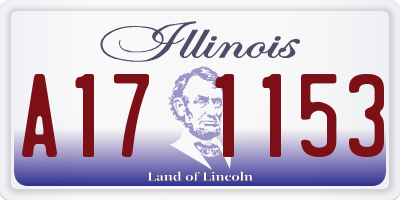 IL license plate A171153
