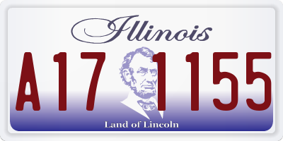 IL license plate A171155