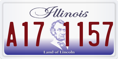 IL license plate A171157