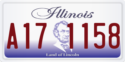 IL license plate A171158