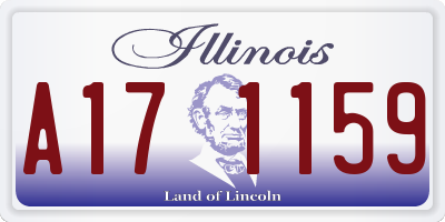 IL license plate A171159