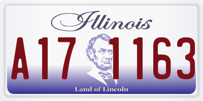 IL license plate A171163