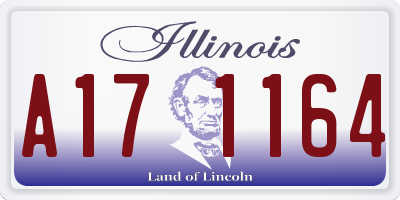 IL license plate A171164
