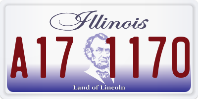 IL license plate A171170
