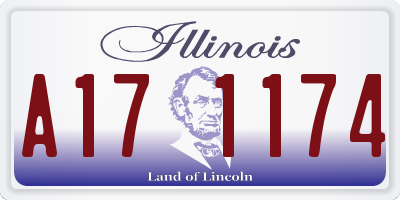 IL license plate A171174