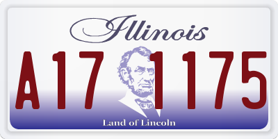 IL license plate A171175