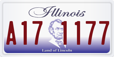 IL license plate A171177