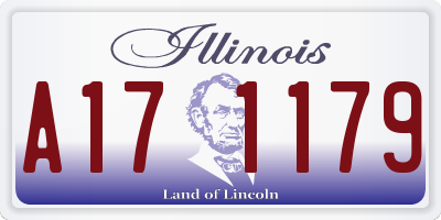 IL license plate A171179
