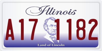 IL license plate A171182