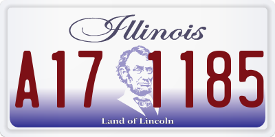 IL license plate A171185