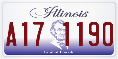 IL license plate A171190