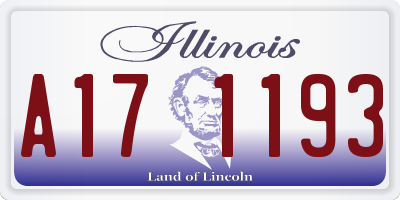 IL license plate A171193