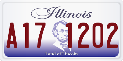 IL license plate A171202
