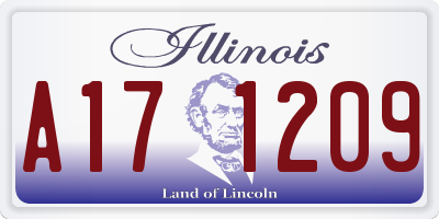 IL license plate A171209