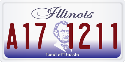 IL license plate A171211