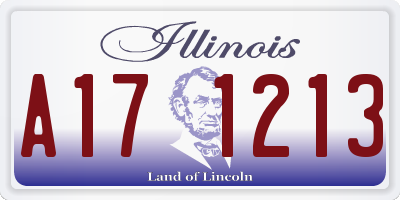 IL license plate A171213