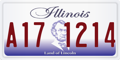 IL license plate A171214