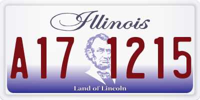 IL license plate A171215