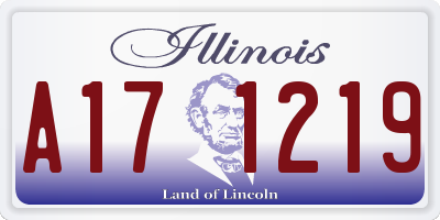 IL license plate A171219