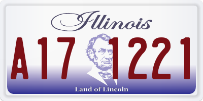 IL license plate A171221