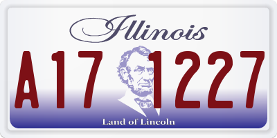 IL license plate A171227
