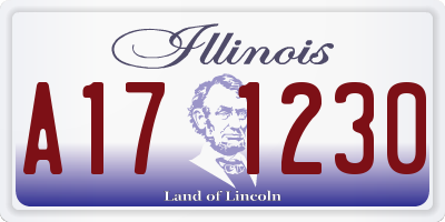 IL license plate A171230