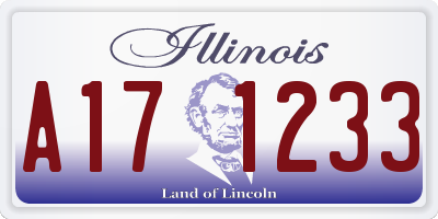 IL license plate A171233