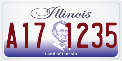IL license plate A171235