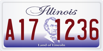 IL license plate A171236