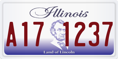 IL license plate A171237