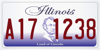 IL license plate A171238