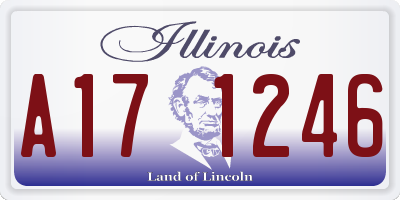 IL license plate A171246