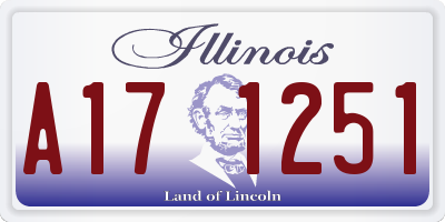IL license plate A171251
